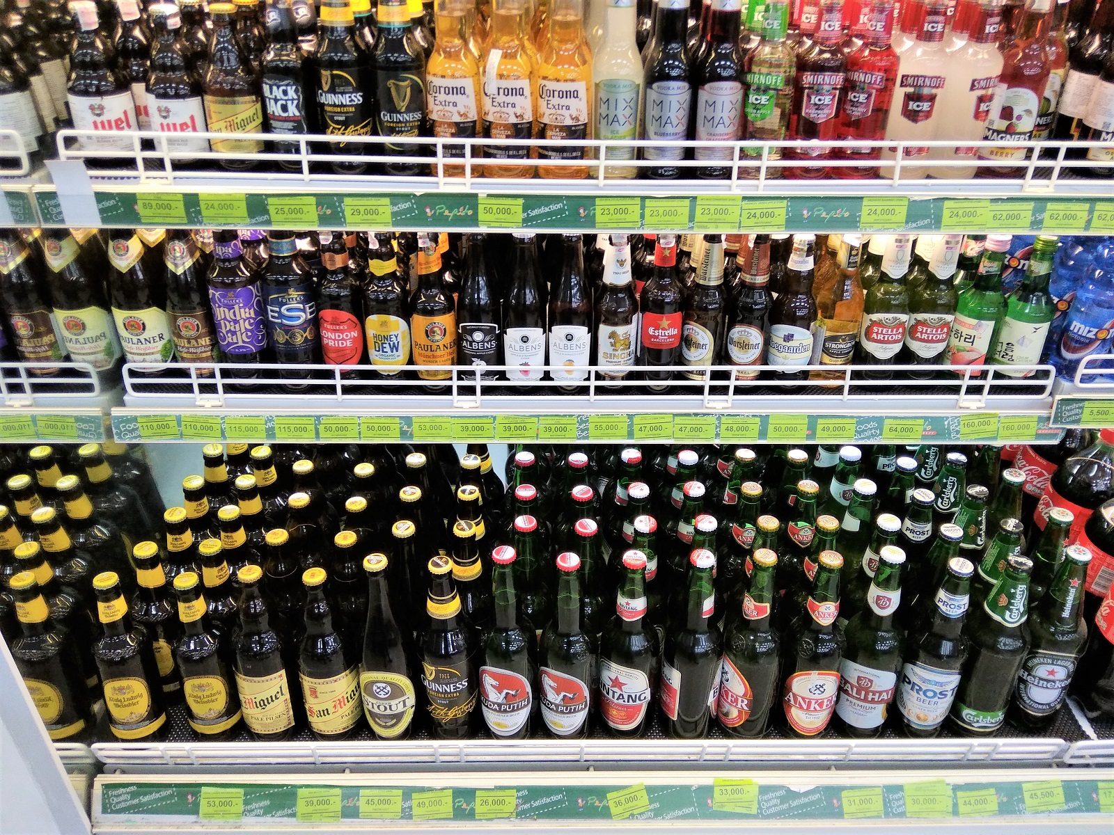 バリ島ビンタンビールの価格