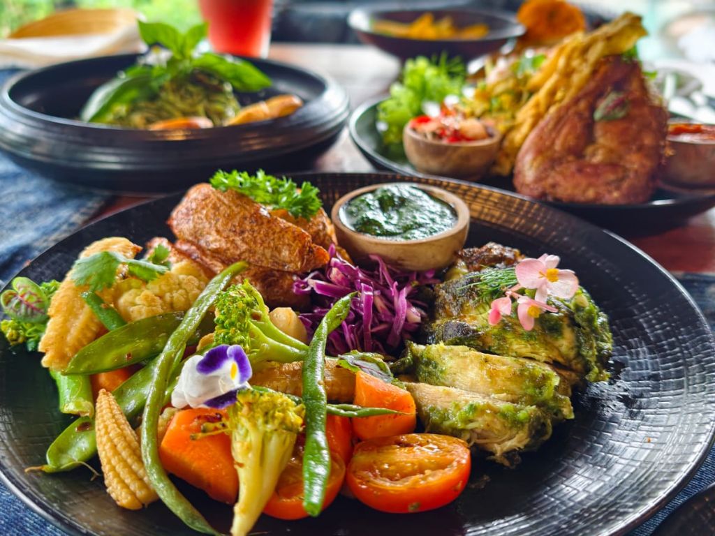 バリ島ウブドにあるブルーカルマシークレットのレストラン